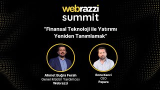 Finansal Teknoloji ile Yatırımı Yeniden Tanımlamak | Webrazzi Summit 2