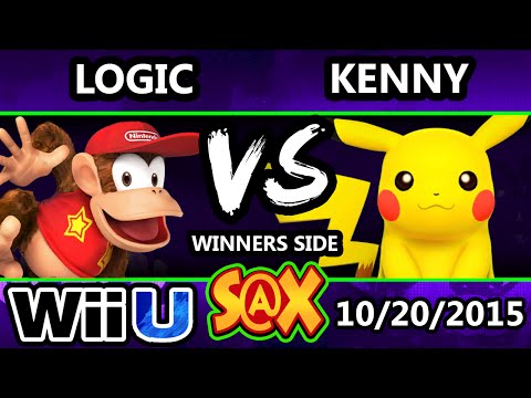 S@X 120 - VGBC | Logic (Diddy Kong) Vs. Kenny (Pikachu) SSB4 Tournament - Smash Wii U - Smash 4