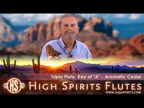 Triple Flute, Key of A - Aromatic Cedar