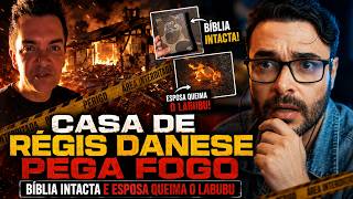 CASA DE REGIS DANESI PEGA FOGO & ESPOSA QUEIMA LABUBU
