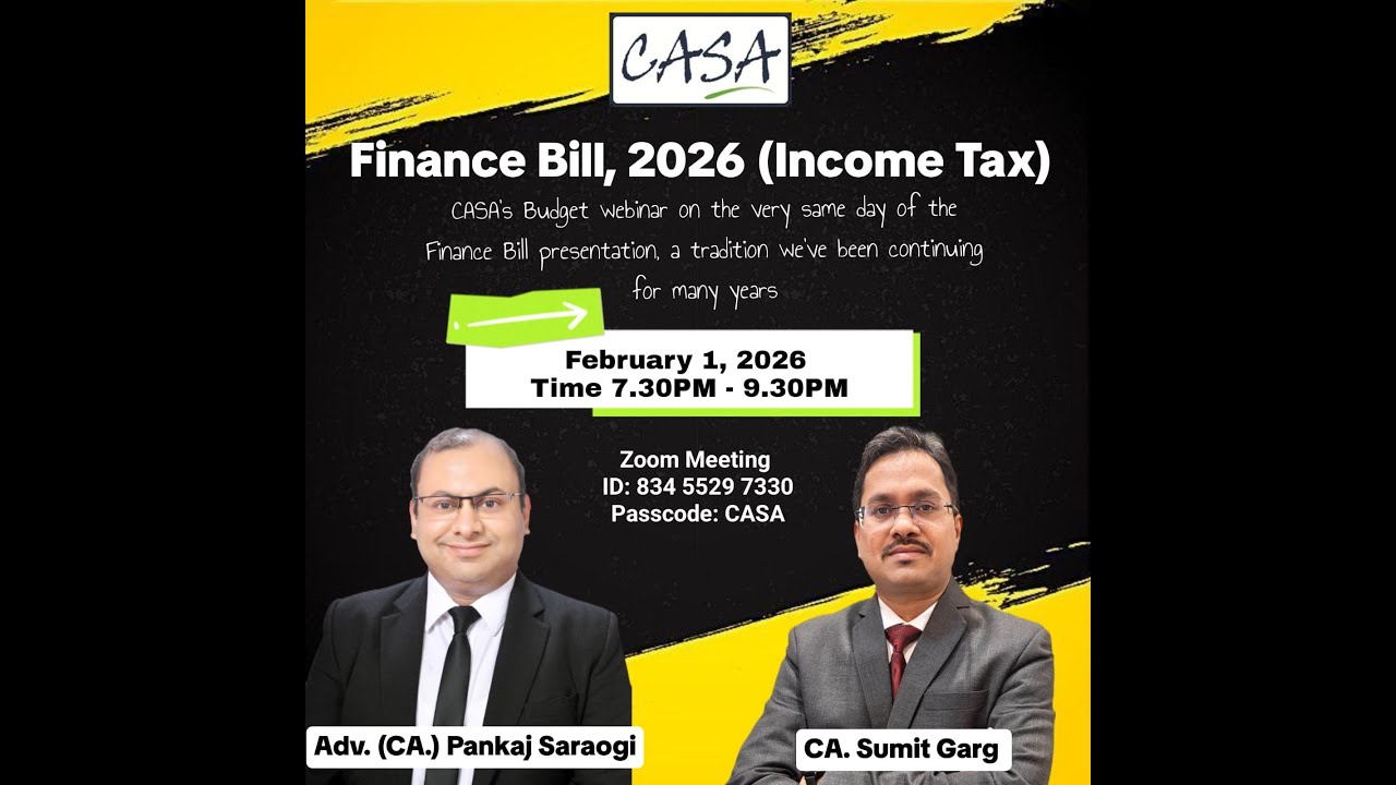 Webinar on Finance Bill, 2026 (Income Tax)