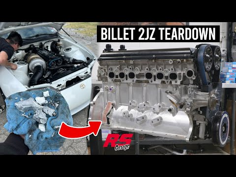 Aluminum Connecting Rod Failure on a Billet 2JZ | Engine Teardown | RS Garage