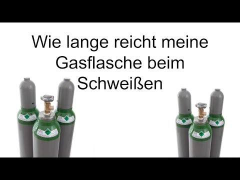 Wie lange reicht meine Gasflasche beim Schweißen?
