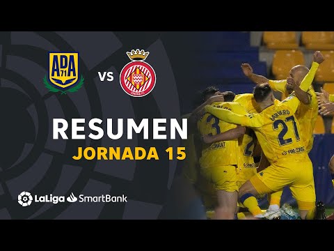 Resumen de AD Alcorcón vs Girona FC (1-0)