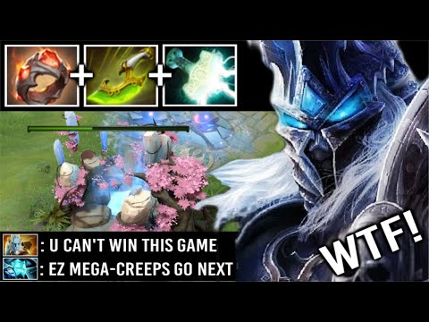 CRAZY ITEM Giants Ring + Swift Blink King vs Megas Crazy Throne Def Comeback Immortal WK 7.28 Dota 2