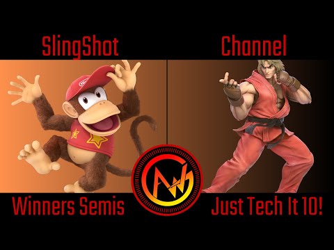 AWG Just Tech It 10 Winners Semis - SlingShot (Diddy Kong) Vs Channel (Ken) Smash Ultimate - SSBU