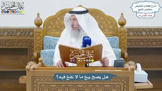 3034 - هل يصح بيع ما لا نفع فيه؟ - عثمان الخميس