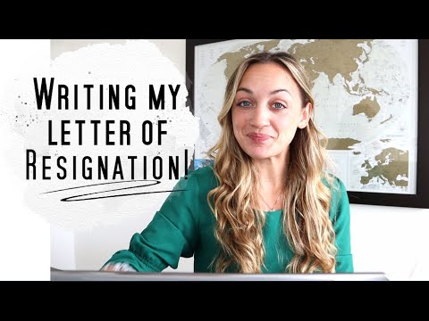How to write a letter of Resignation! (I'M LEAVING MY RN JOB!)