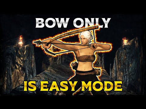 I BEAT Dark Souls II BOW ONLY... It's Easy Mode