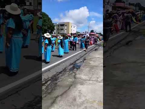 DEFILE  DE LAS MIL NAGUA DAVID CHIRIQUI GRUPO IYELI KENA  de la resistencia indígenas  de Panamá
