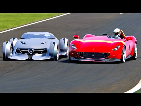 Ferrari Monza SP2 vs Mercedes-Benz Silver Arrow - Monza