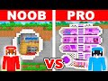 Minecraft NOOB vs PRO: Casa SECRETA en la MONTAÑA en Batalla de Construcción