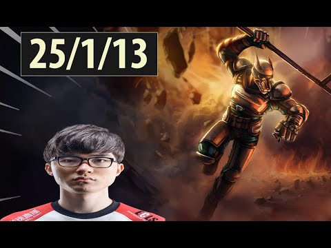 Phenomenal Gameplay | Faker Obliterates on Nasus for 25/1/13