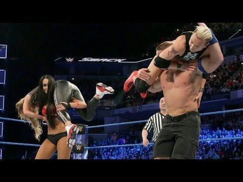 John Cena & Nikki Bella vs James Ellsworth & Carmella Full Match WWE SMACKDOWN 7 March 2017