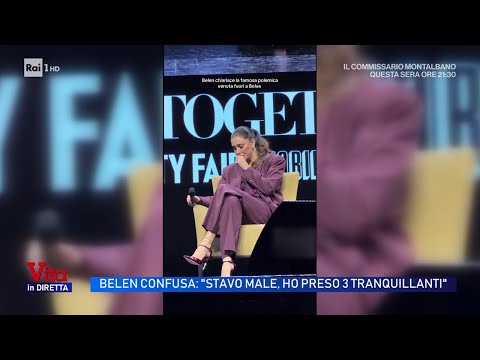 Belen, l'intervista confusa: "Stavo male, avevo preso 3 calmanti" - Vita in Diretta 26/11/2025