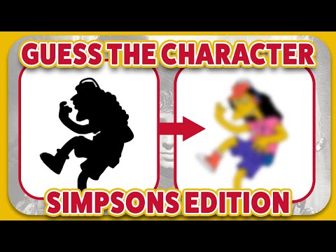The Simpsons Guessing Game - Guess The Simpsons Character From The Silhouette