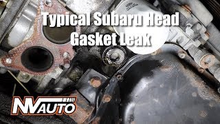 How to diagnose a external Subaru head gasket leak