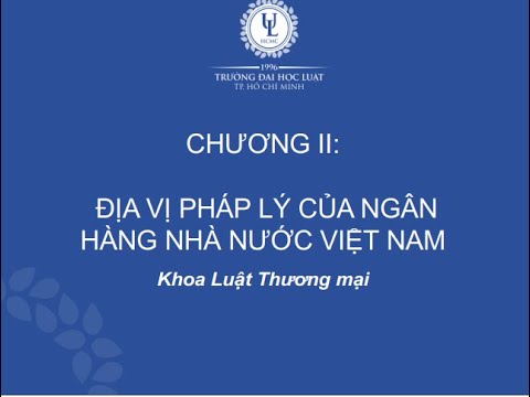 LUẬT - Địa vị pháp lý NHNNVN phần 1