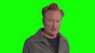 Conan O'Brien "is all the story necessary?" green screen