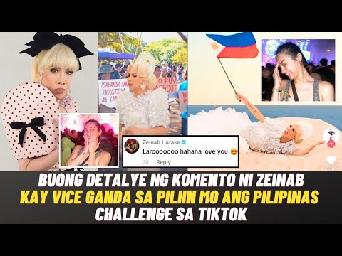 BUONG DETALYE ng KOMENTO ni Zeinab Harake kay Vice Ganda sa PILIIN MO ANG PILIPINAS Video Challenge!