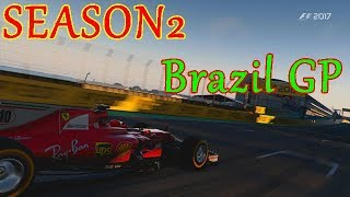 PS4 F1 2017実況 シーズン2 第19戦 ブラジルGP予選！