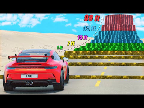 Testing Cars vs MASSIVE Speed Bumps in BeamNG.Drive