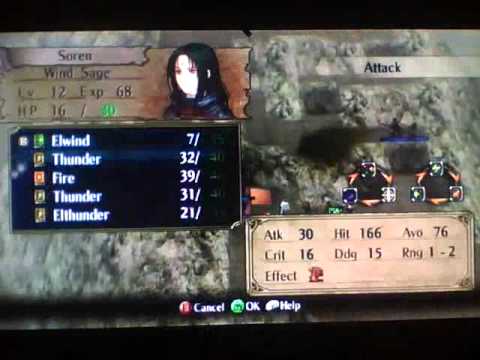 Fire Emblem Radiant Dawn part 83: Thunder Sage at cliff