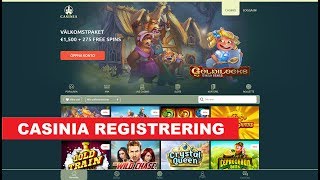 Hur man spelar på CASINIA casino : Registrering