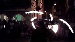 preview picture of video 'Mercado medieval arnedo espectaculo de fuego'
