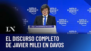 El discurso completo de Javier Milei en Davos