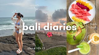 Travel vlog - bali travel diaries 🌺 | island life, aesthetic cafes, beach clubs, & exploring