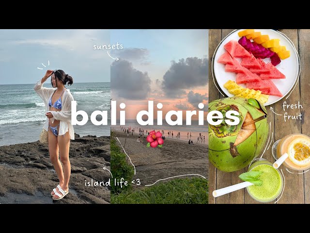 Travel vlog - bali travel diaries 🌺 | island life, aesthetic cafes, beach clubs, & exploring