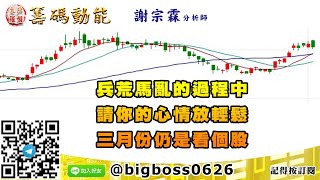 【大戶羅盤籌碼動能】 #謝宗霖 0302，兵荒馬亂的過程中 請你的心情放輕鬆 三月份仍是看個股 (圖)