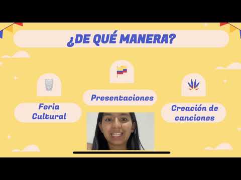 ¿Cómo enseñaría mi cultura Colombiana a través de el idioma?