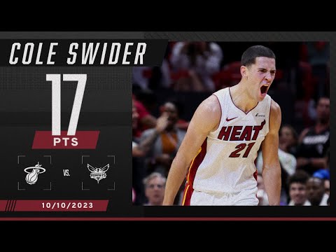 FIVE 3-POINTERS in the 4th QUARTER 🤯 Cole Swider after he WENT OFF for the Heat 💪 | NBA on ESPN