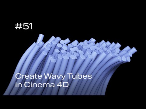 Cinema 4D Quick Tip #51 - Create Wavy Tubes (Project File on Patreon)