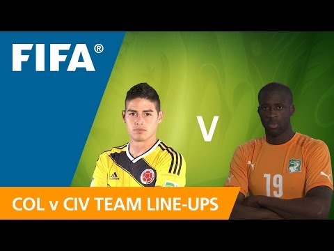 Colombia v. Côte d'Ivoire - Teams Announcement