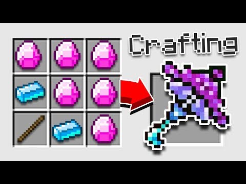 Crafting OP Weapons in Minecraft PE