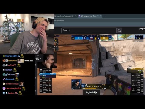 xQc Dies Laughing at ohnePixel Busting on Stream