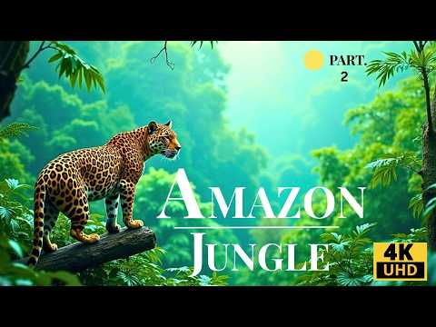 Amazonas-Dschungel 4K: Seltene Vögel, Affen und Wildtiere mit entspannenden Naturgeräuschen