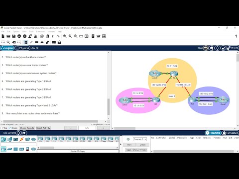9.2.1 Packet Tracer – Implement Multiarea OSPFv2