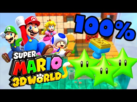 World 3 Bonus 🎪 Super Mario 3D World Switch + Wii U 🎪 All Green Stars + Stamp