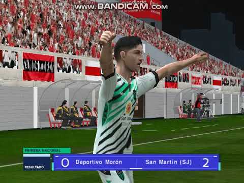 PES 6 ( Fecha 31 - Moron vs San Martin de San Juan ) 1ra Nacional 2024 con San Martin de San Juan