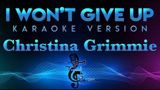 Christina Grimmie - I Won&#39;t Give Up (KARAOKE)