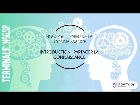 TERMINALE HGGSP Partager la connaissance