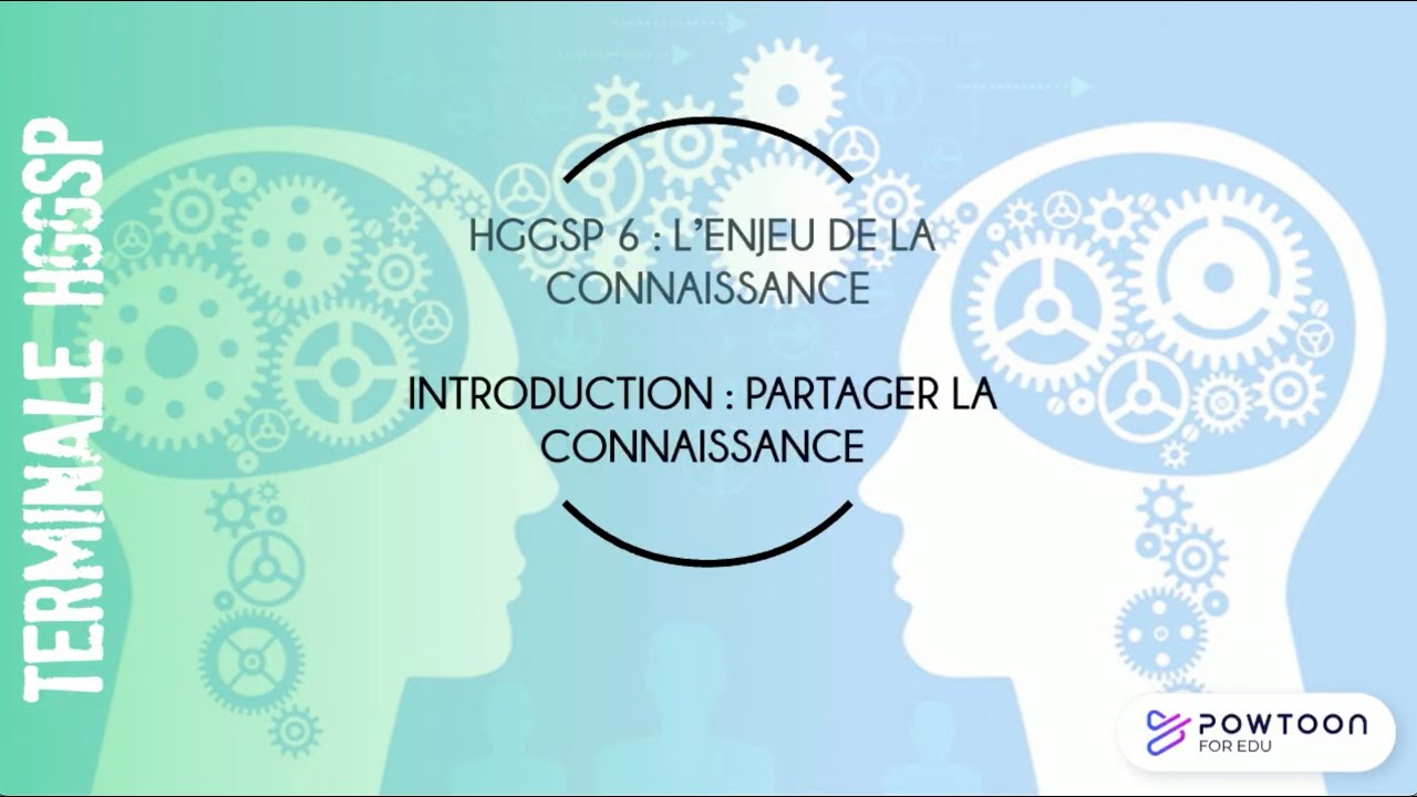 TERMINALE HGGSP Partager la connaissance