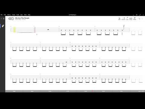 We Are The People ( Martin Garrix feat Bono ) ,Tablatura e base Senza Basso - Backing bass track