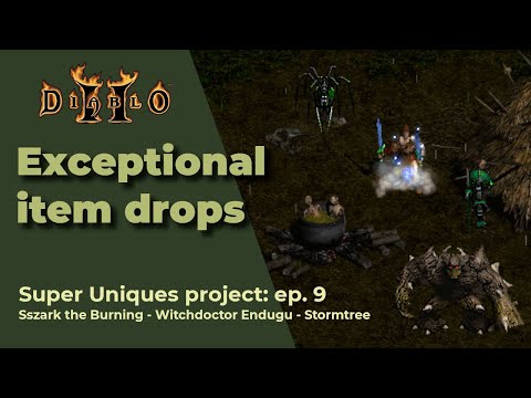 DIABLO 2 SUPER UNIQUES PROJECT EP. 9 - Lots of exceptional items and starting Act 3!!!