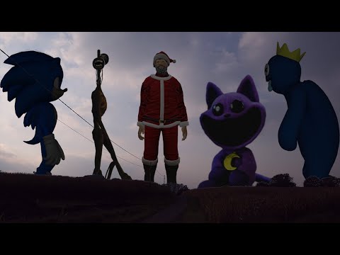 Siren Head VS Santa Claus VS Catnap (Poppy Playtime Chapter 2) VS Sonic The Hedgehog VS Blue Rainbow