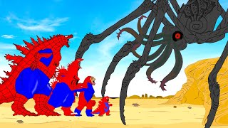 Rescue Team SPIDER GODZILLA & KONG From GIANT - SCYLLA KAIJU : Who Will Win?| Godzilla Cartoon